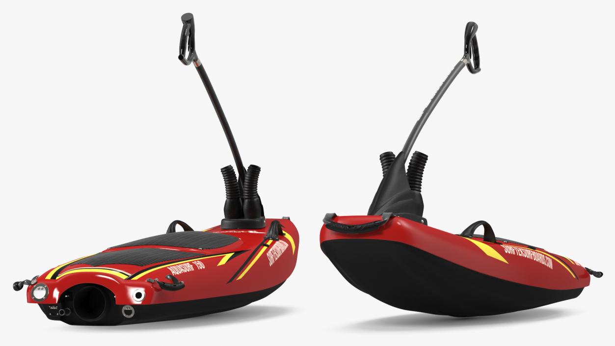 Surftek Aquasurf Jet Surfboard Red 3D model