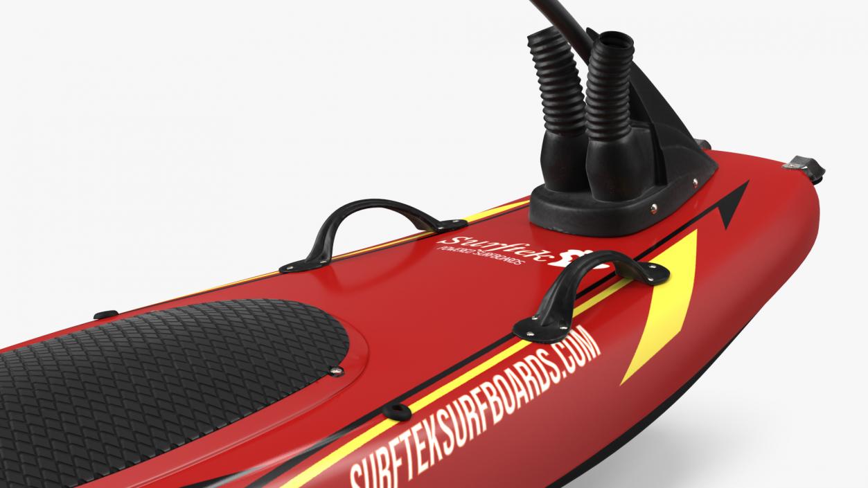 Surftek Aquasurf Jet Surfboard Red 3D model