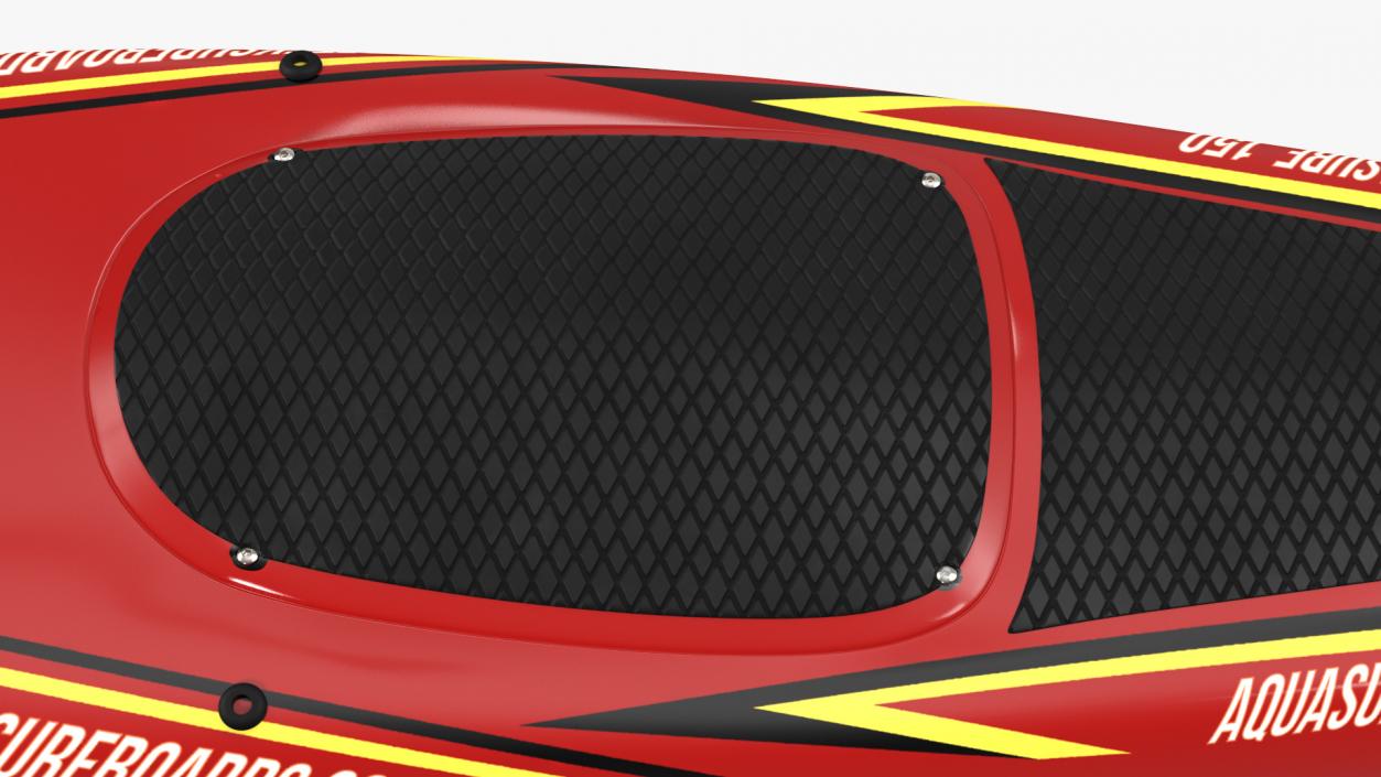 Surftek Aquasurf Jet Surfboard Red 3D model