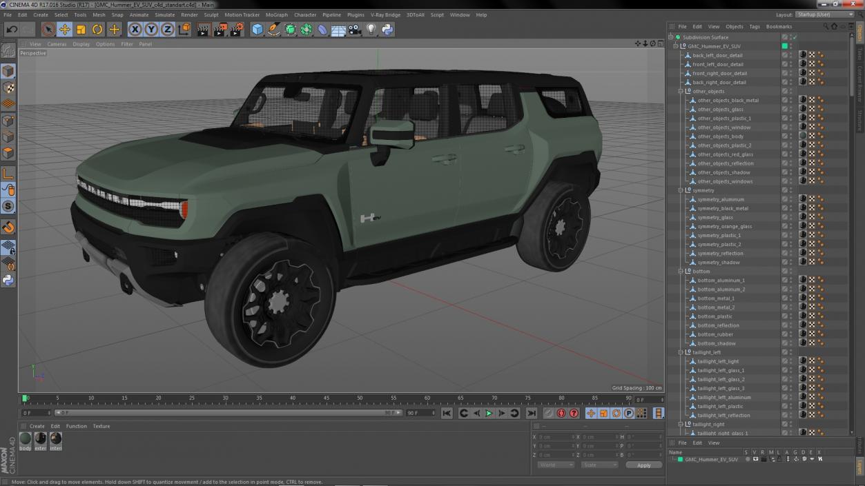 GMC Hummer EV SUV 2024 3D