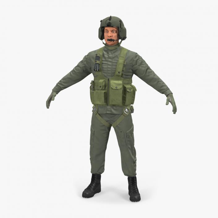 US Helicopter Pilot 3D model