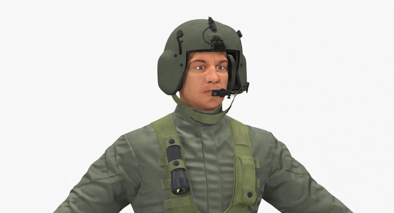 US Helicopter Pilot 3D model