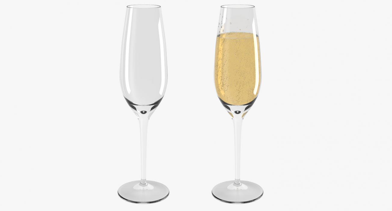 3D model Champagne Glass