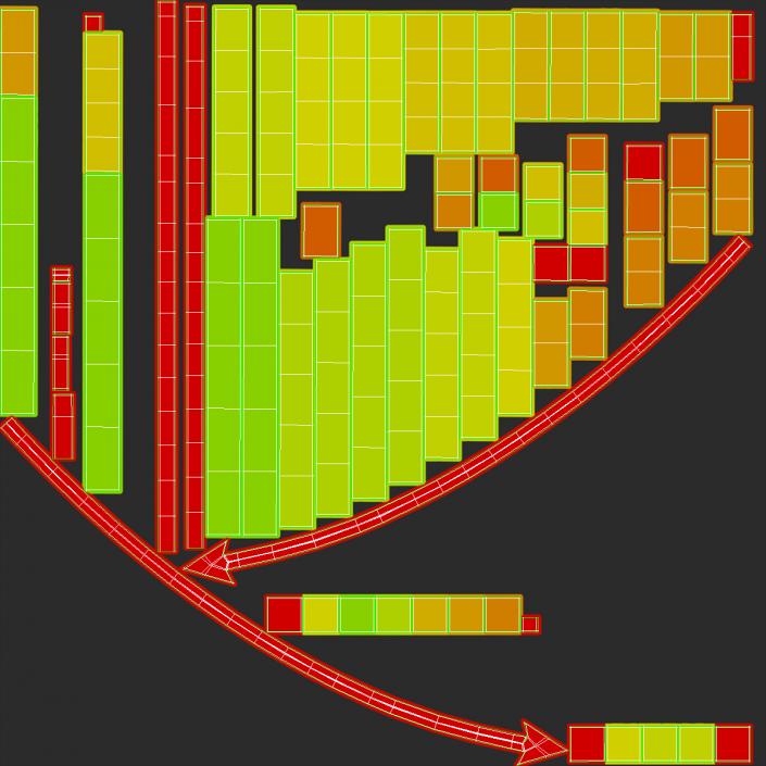 Graph Curved Down 3D