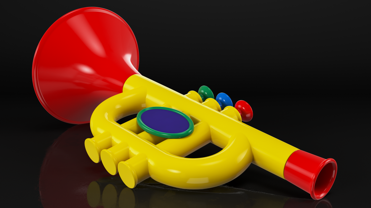 3D Kids Toy Trumpet Horn