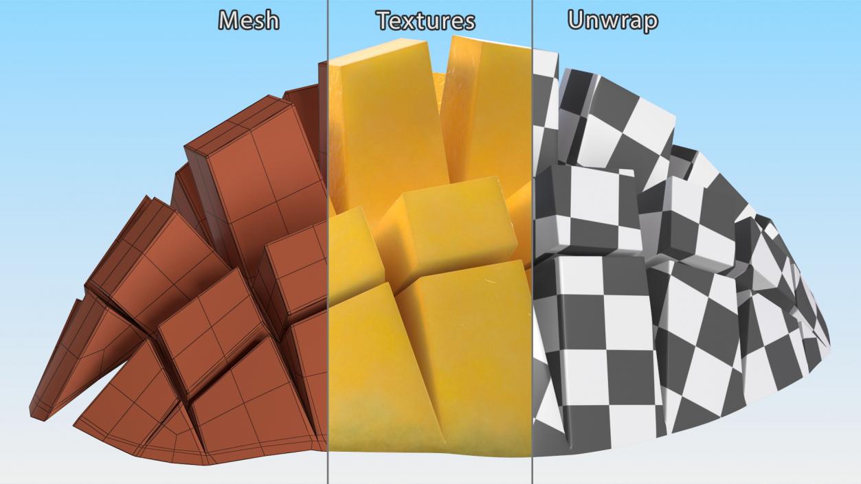 3D model Mango Squares Yellow