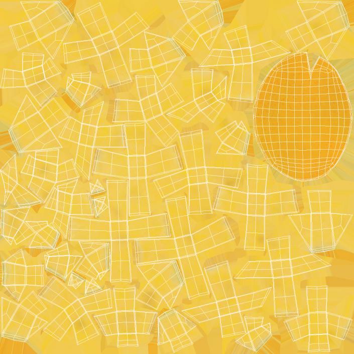 3D model Mango Squares Yellow