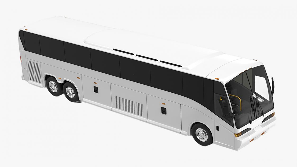 Charter Bus Rigged for Cinema 4D 2 3D model