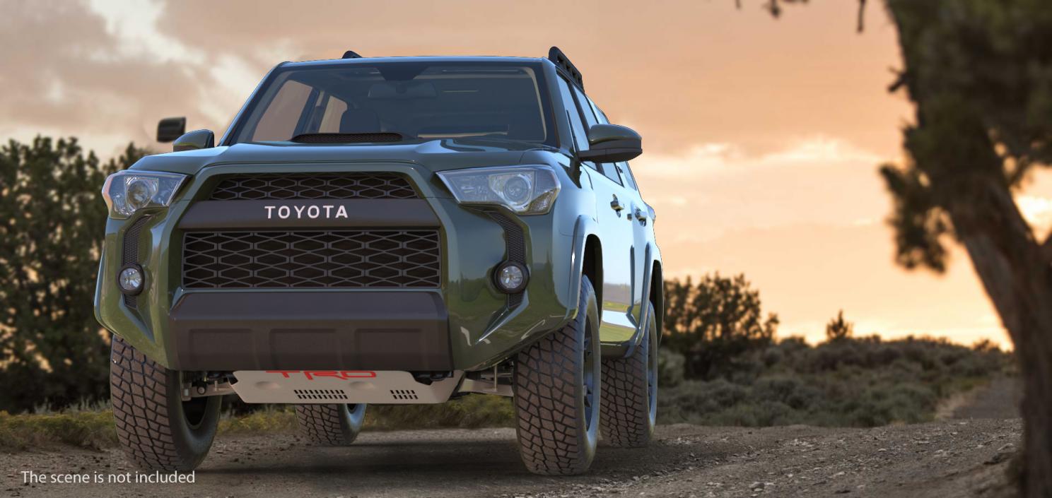 3D Toyota 4Runner TRD Pro Army Green 2021 model