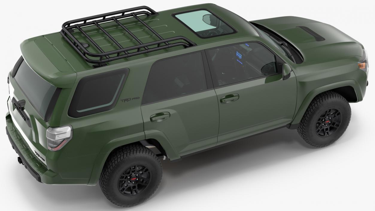 3D Toyota 4Runner TRD Pro Army Green 2021 model