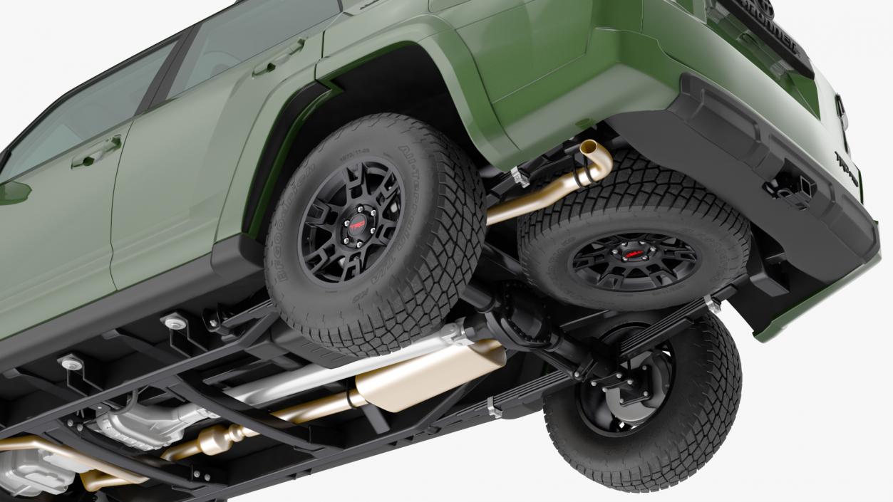 3D Toyota 4Runner TRD Pro Army Green 2021 model