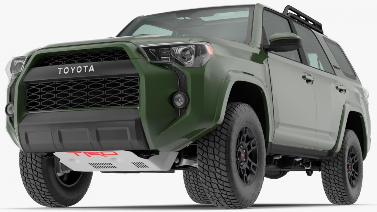 3D Toyota 4Runner TRD Pro Army Green 2021 model