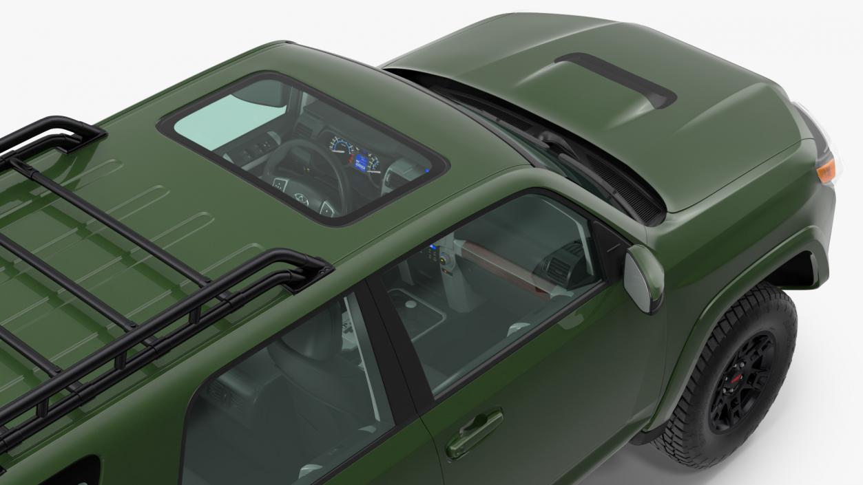 3D Toyota 4Runner TRD Pro Army Green 2021 model