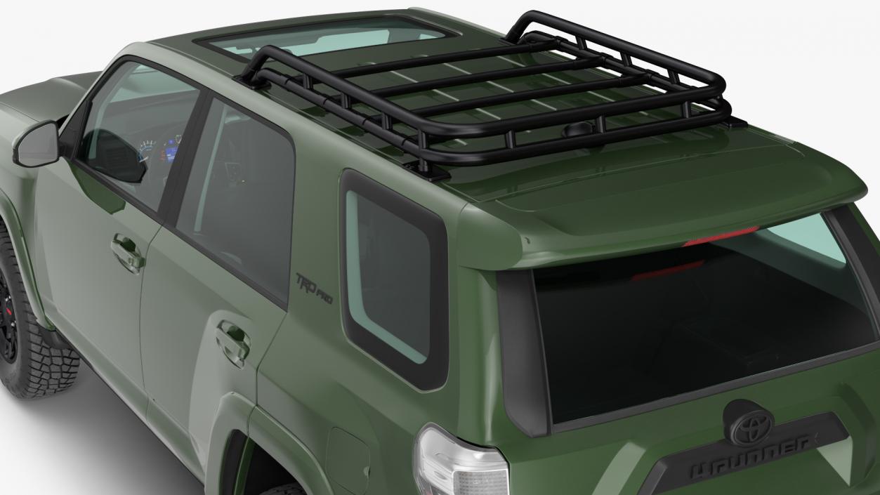 3D Toyota 4Runner TRD Pro Army Green 2021 model