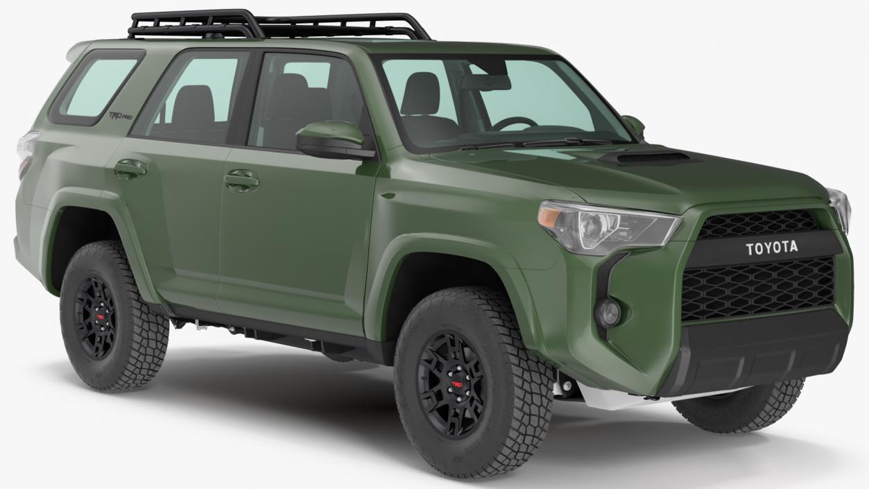 3D Toyota 4Runner TRD Pro Army Green 2021 model