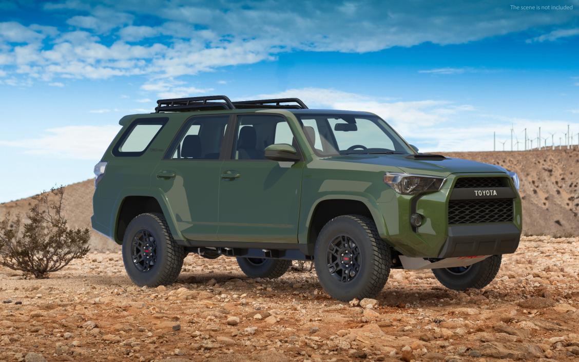 3D Toyota 4Runner TRD Pro Army Green 2021 model