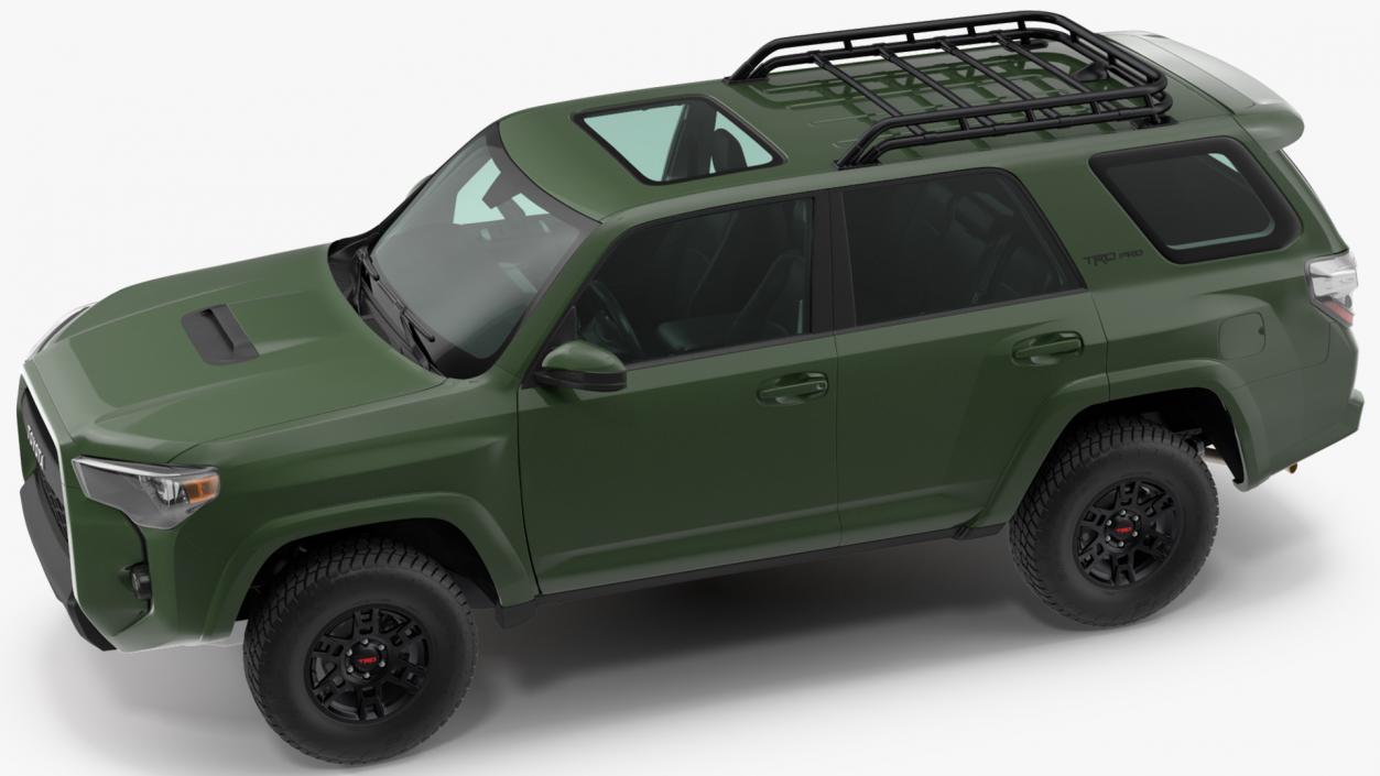 3D Toyota 4Runner TRD Pro Army Green 2021 model