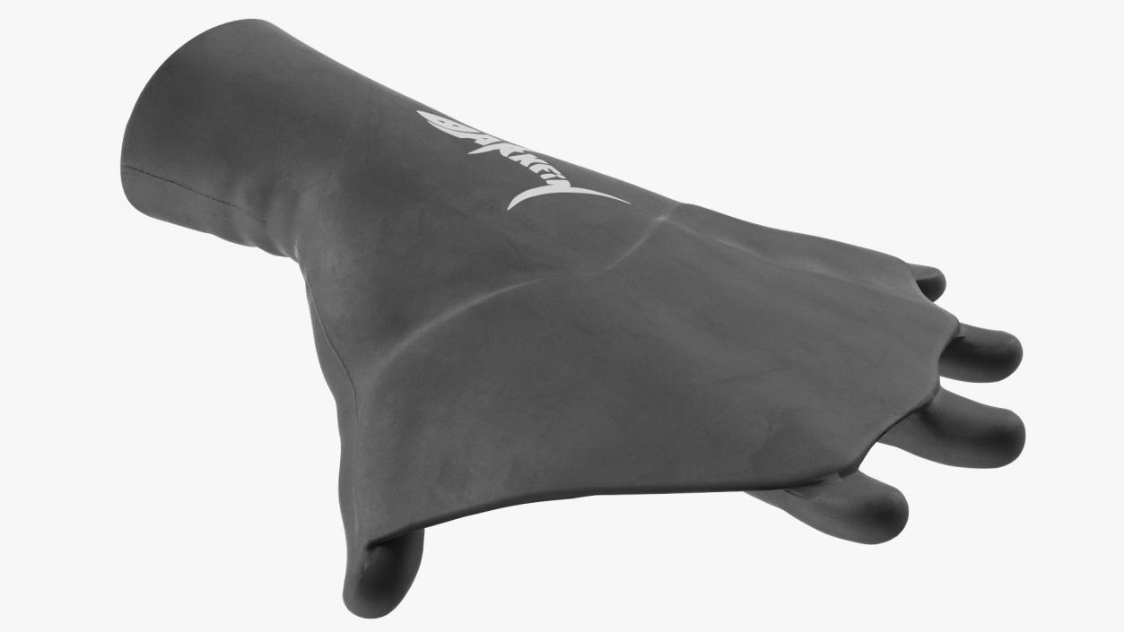 Darkfin Webbed Power Swimming Gloves Dry Rigged 3D