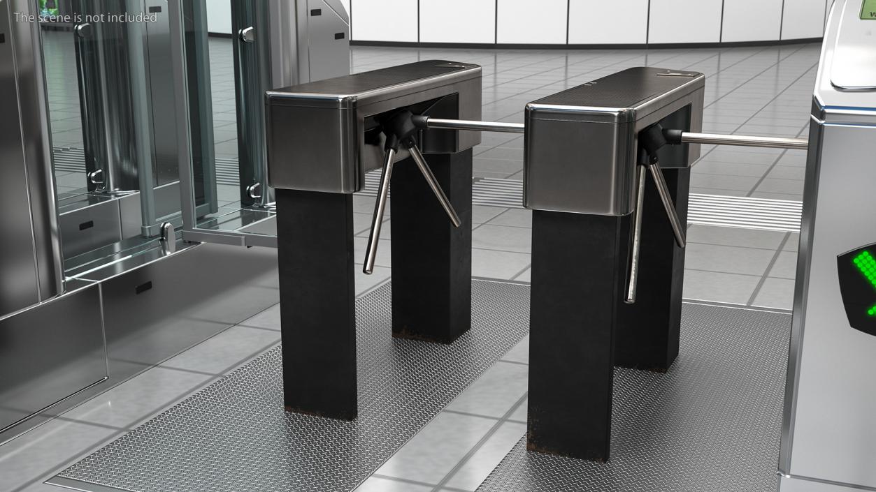 3D Turnstile Gate Entrance model