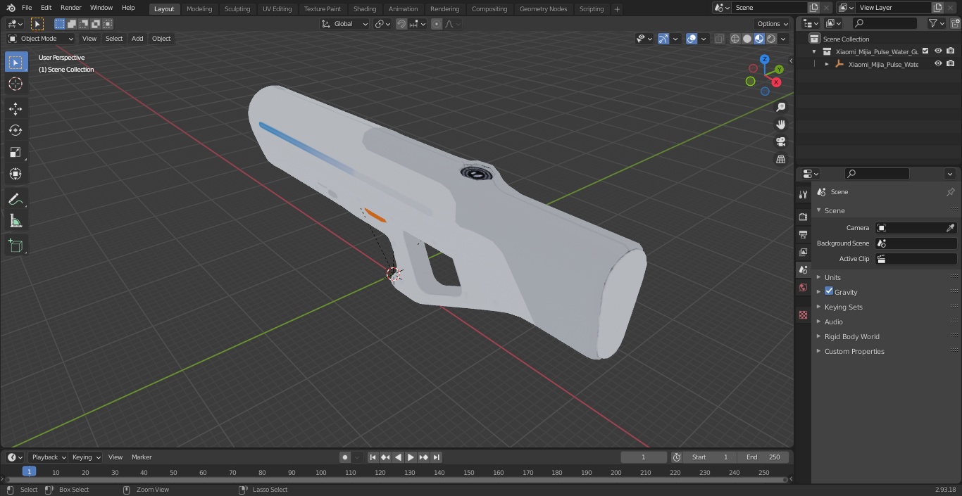 3D Xiaomi Mijia Pulse Water Gun model