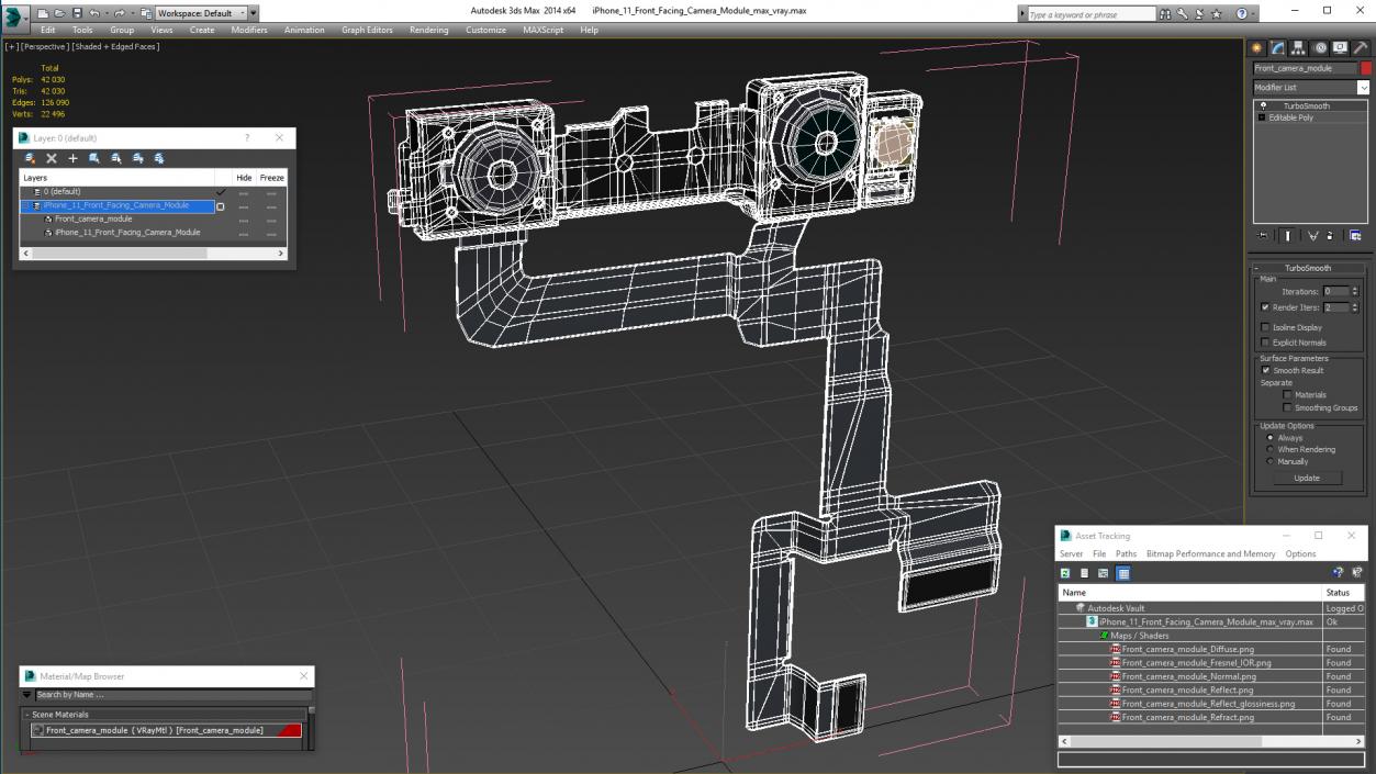 3D iPhone 11 Front Facing Camera Module