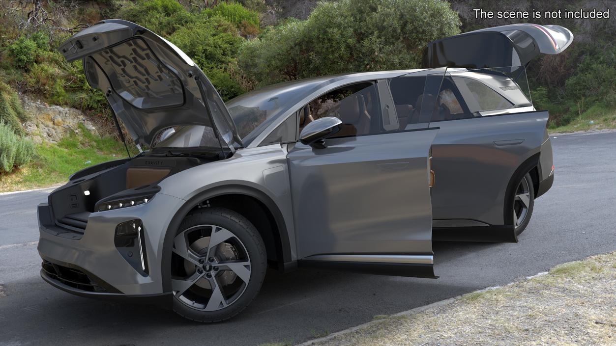 3D Lucid Gravity 2024 Electric SUV