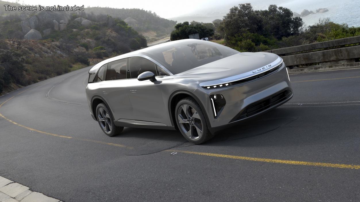 3D Lucid Gravity 2024 Electric SUV