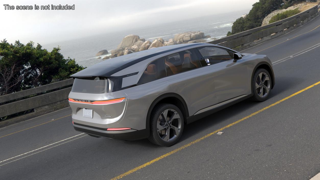 3D Lucid Gravity 2024 Electric SUV