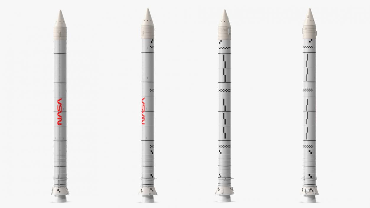 3D model NASA Space Launch System Solid Rocket Booster