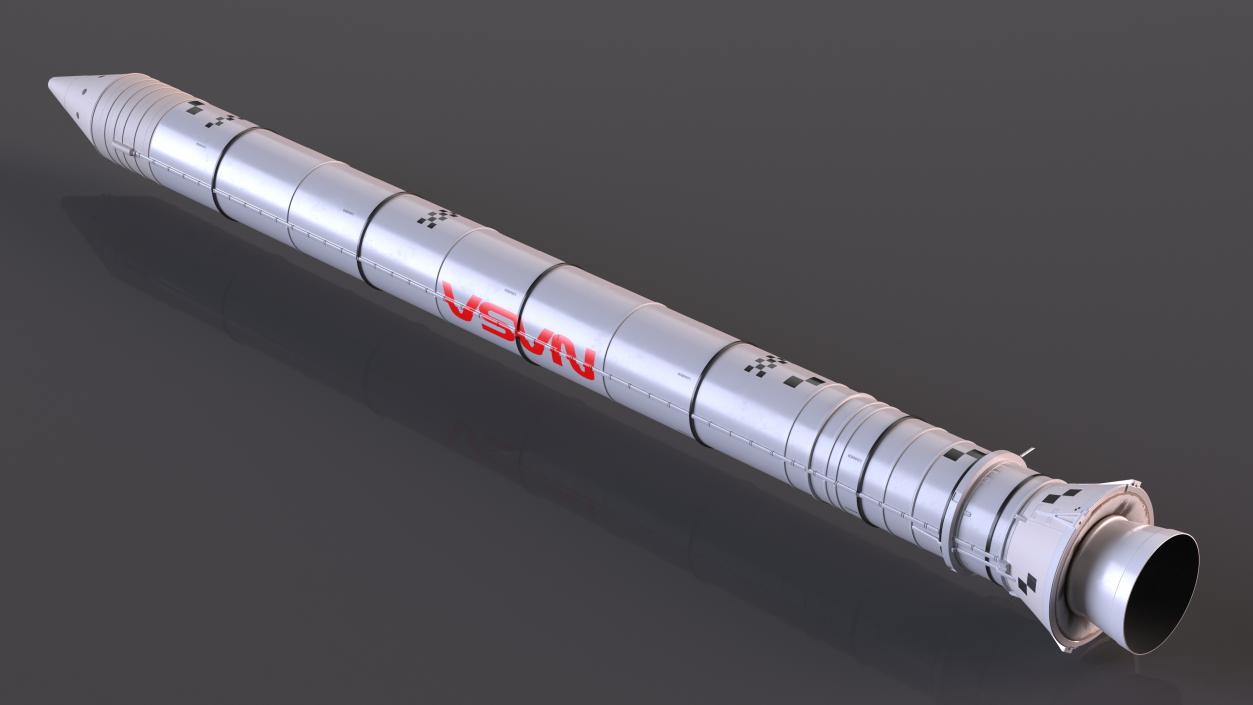 3D model NASA Space Launch System Solid Rocket Booster