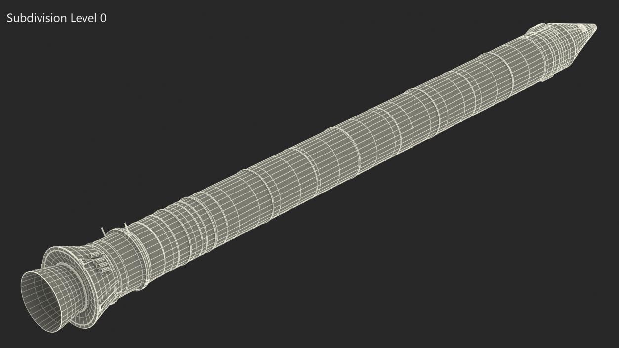 3D model NASA Space Launch System Solid Rocket Booster