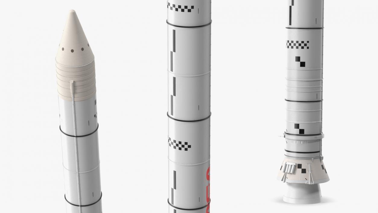 3D model NASA Space Launch System Solid Rocket Booster