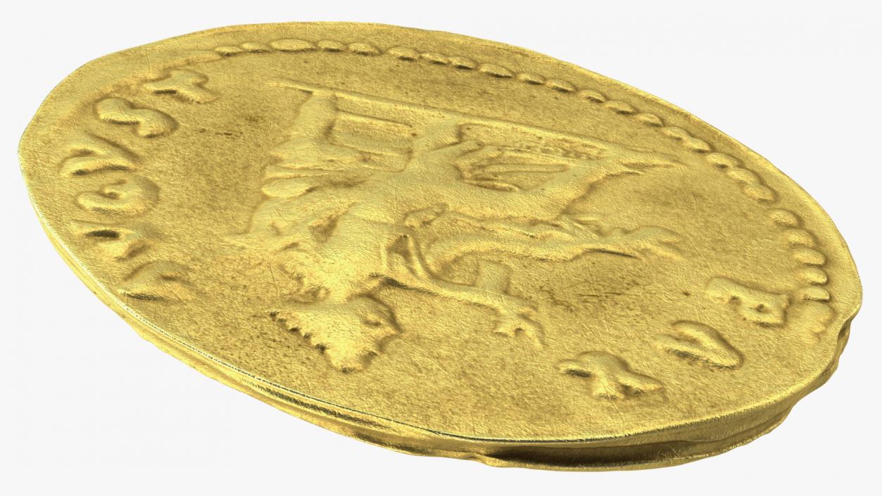 Aureus Roman Empire Gold Coin 3D model