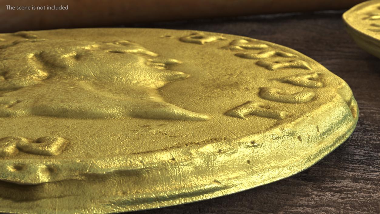 Aureus Roman Empire Gold Coin 3D model