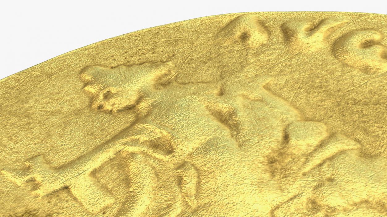 Aureus Roman Empire Gold Coin 3D model