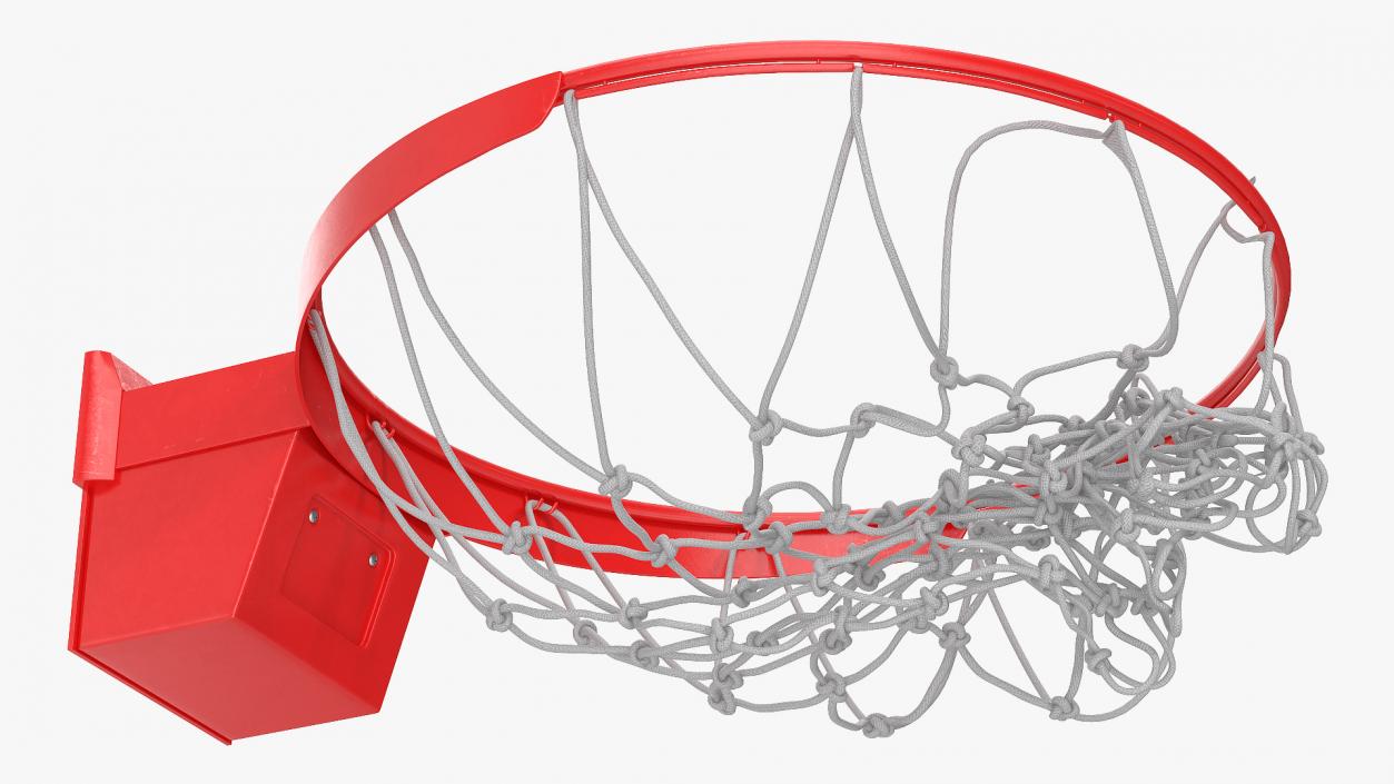 Animated Basketball Falls Through the Net(1) 3D model