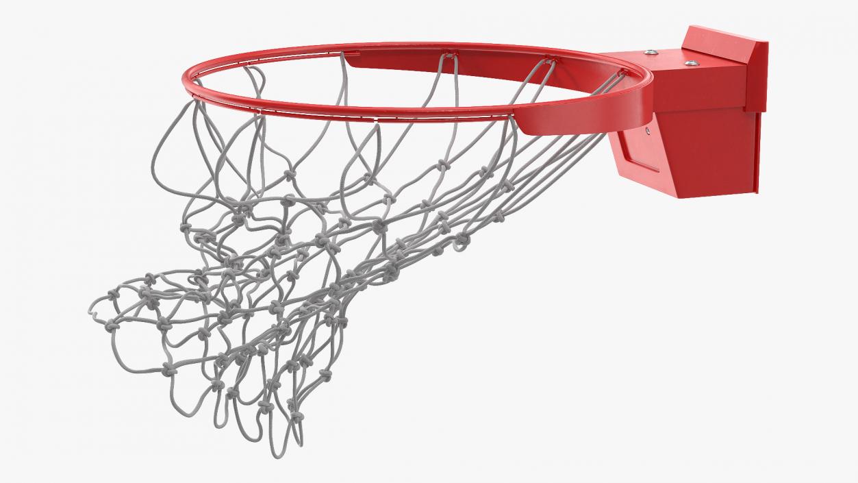 Animated Basketball Falls Through the Net(1) 3D model