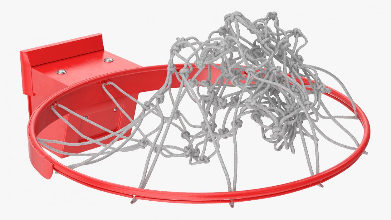 Animated Basketball Falls Through the Net(1) 3D model