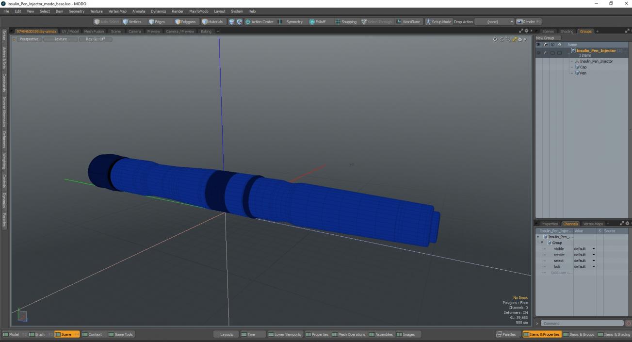 3D model Insulin Pen Injector