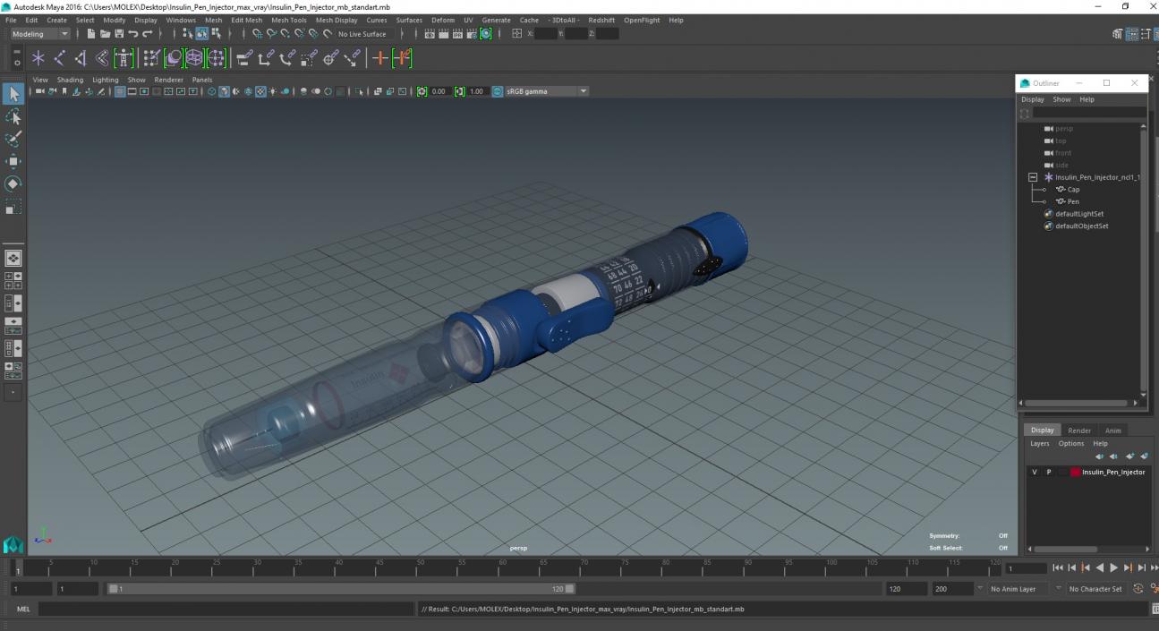 3D model Insulin Pen Injector