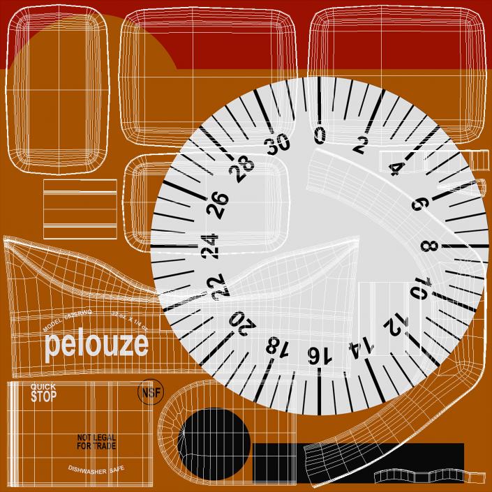 3D Mechanical Portion Control Food Scales model