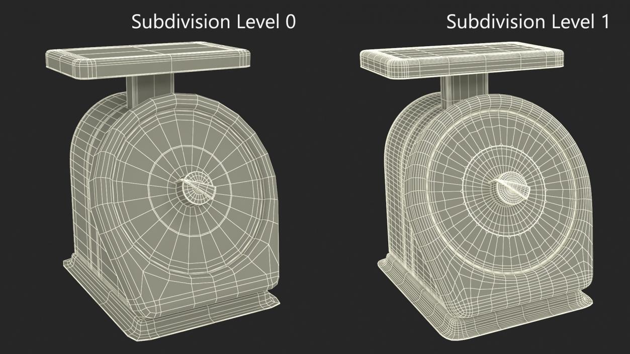 3D Mechanical Portion Control Food Scales model