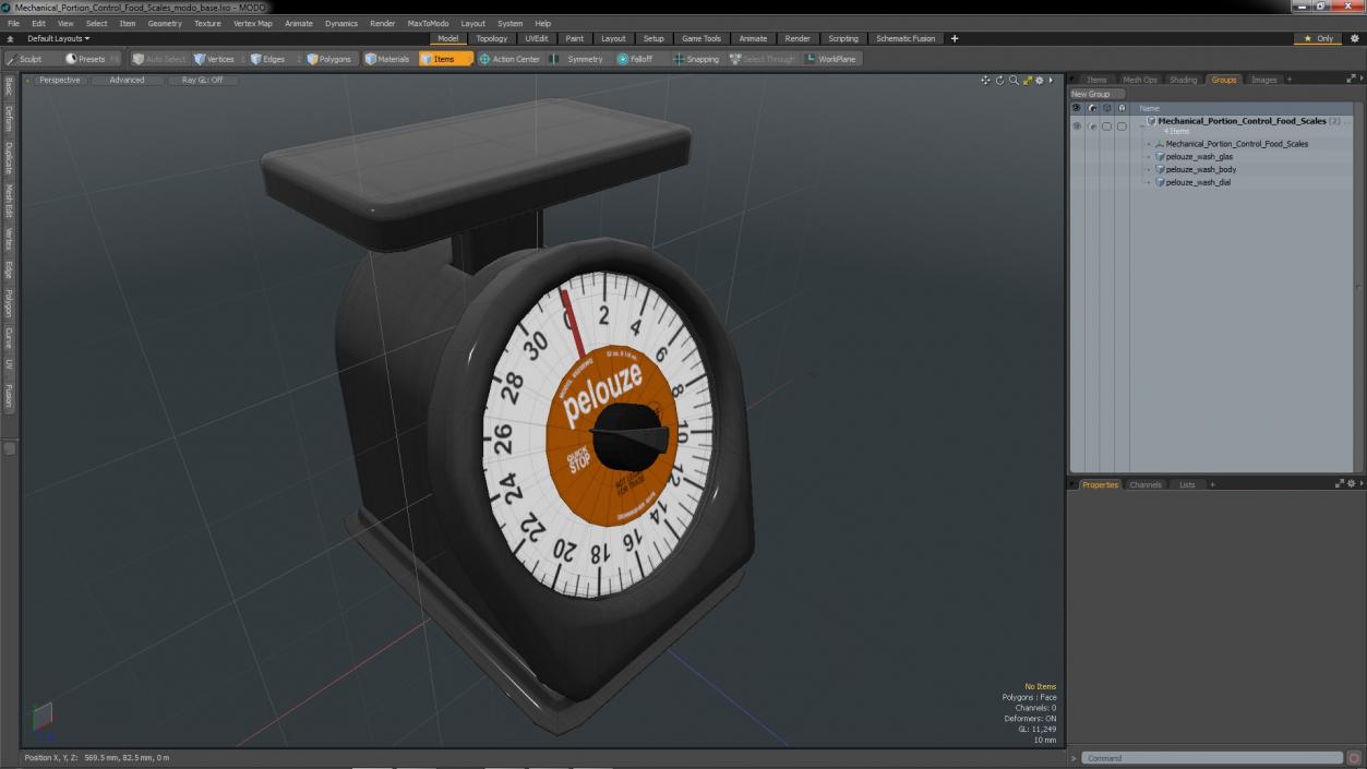 3D Mechanical Portion Control Food Scales model