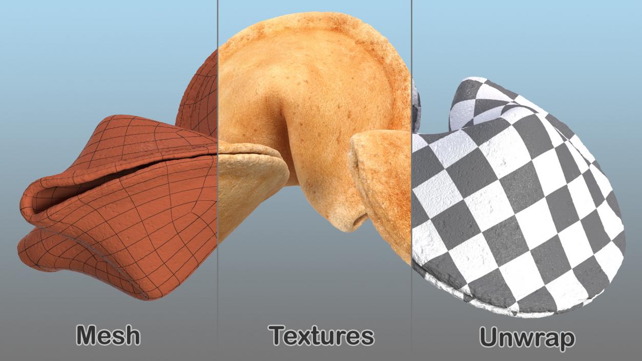 3D model Fortune Cookies