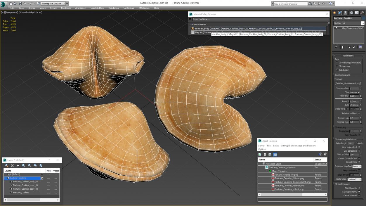 3D model Fortune Cookies