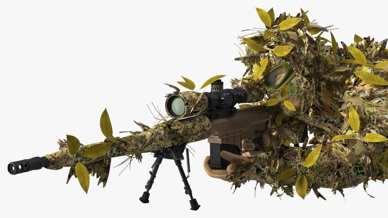 Sniper Shooting Position 3D model