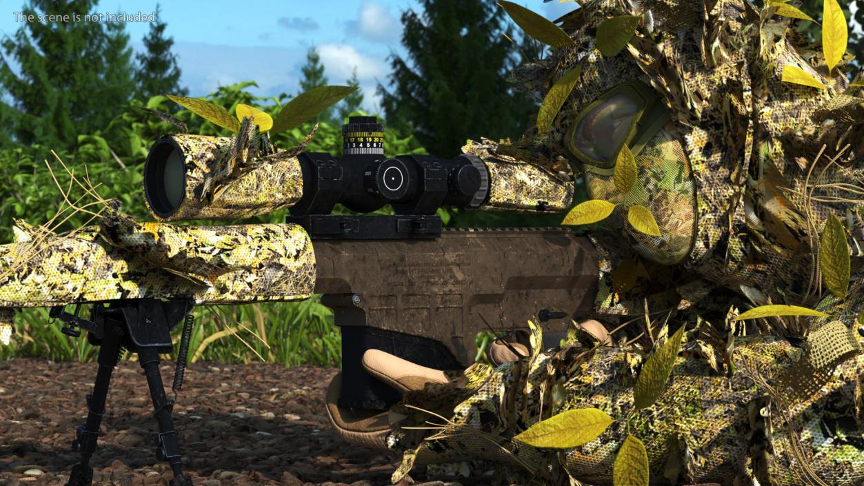 Sniper Shooting Position 3D model