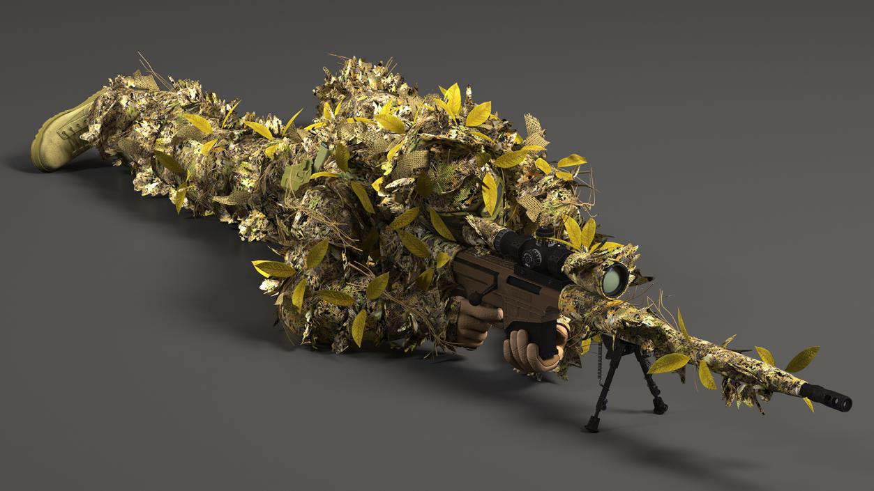 Sniper Shooting Position 3D model