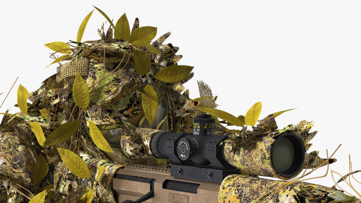 Sniper Shooting Position 3D model