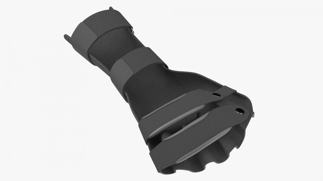 Hand Orthosis with Fingers Black 3D